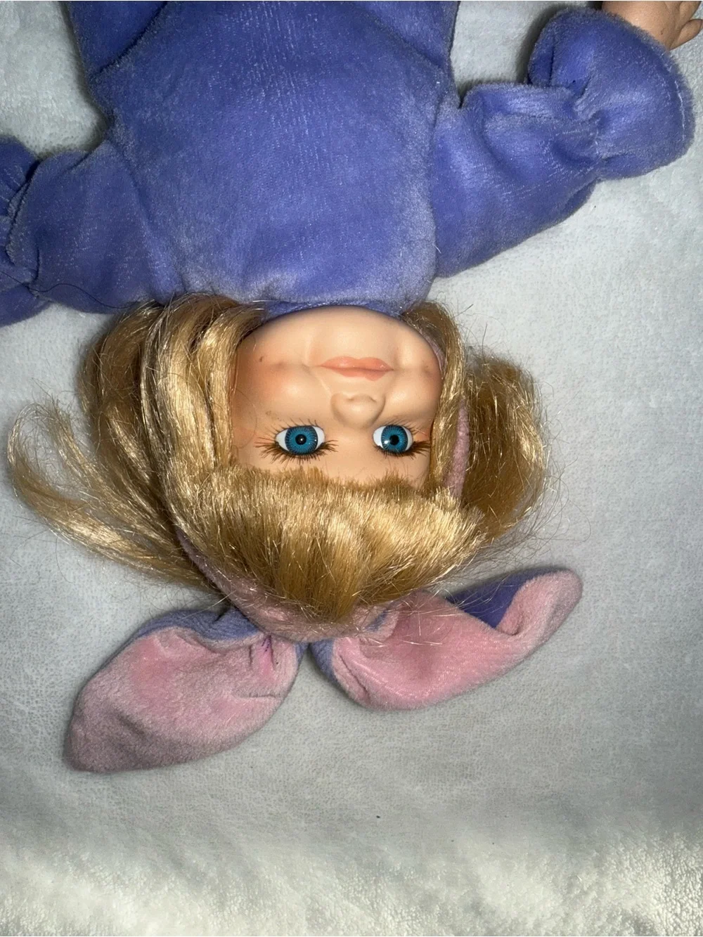 Rare Collection choicePurple Plush Bunny Romper Doll with Blonde Hair